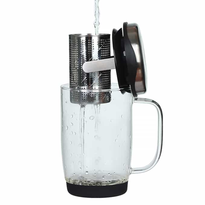 Glass Tea Cup with Filter Modern Touch Tradition & Innovation #69392001