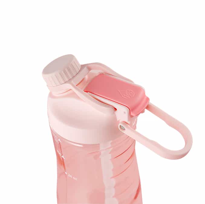 DUAL-LID TRITAN SPORTS WATER BOTTLES WITH STRAW BPA-FREE 1L