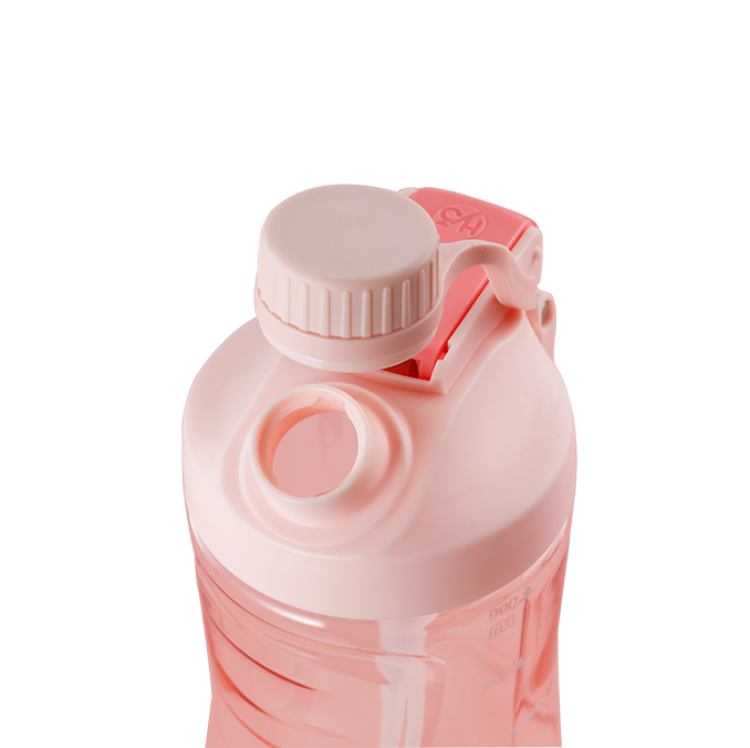 TRITAN PLASTIC SPORTS WATER BOTTLE WITH DUO LID AND STRAW