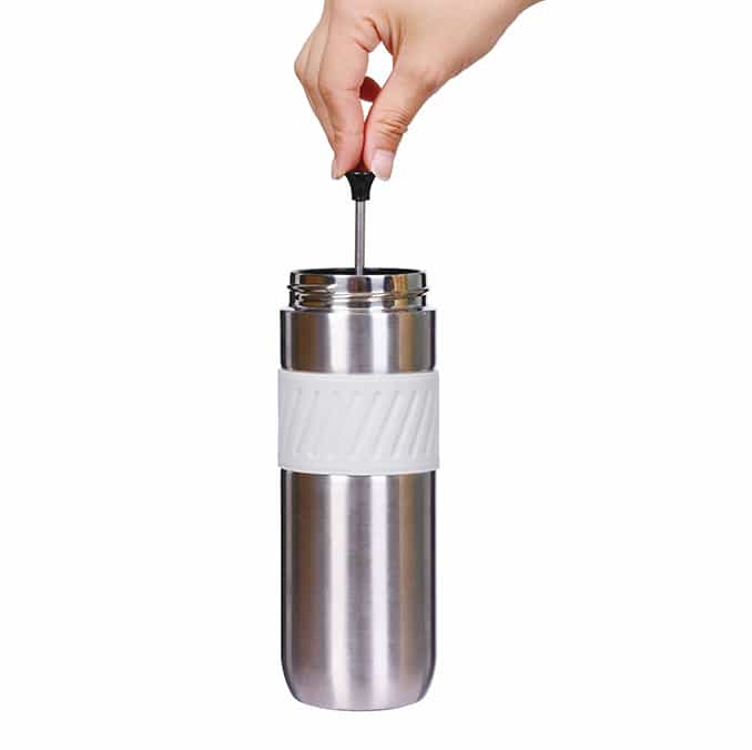 Double Wall Stainless Steel Travel French Press Coffee Maker #6885600201