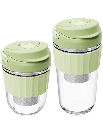 SUPERB TWO REFRESHING OPTIONS GLASS MUG WITH FILTER #69551022